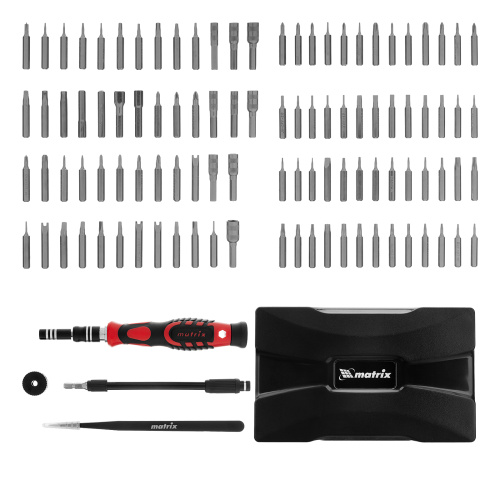 Набор для точных работ 107 в 1, универсальный, сталь CrV Matrix по ценам производителя в Уфе с доставкой по всей России