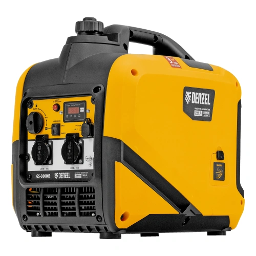 Генератор инверторный GS-3000iS, 3,0 кВт, 230 В, закрытый корпус, ручной старт DENZEL по ценам производителя в Уфе с доставкой по всей России
