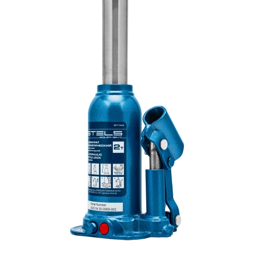 Домкрат гидравлический бутылочный телескопический, 2 т, подъем 170-380 мм Stels по ценам производителя в Уфе с доставкой по всей России
