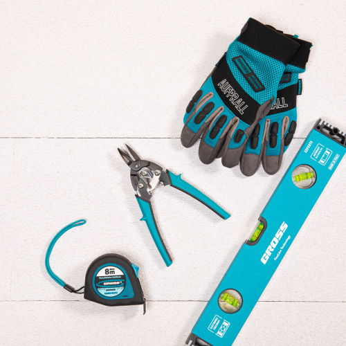 Ножницы по металлу "Piranha", 190 мм, прямой рез, сталь СrM, двухкомпонентные рукоятки Gross по ценам производителя в Уфе с доставкой по всей России