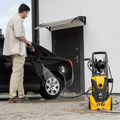 Моечная машина высокого давления R-165D, 2200 Вт, 165 бар, 7 л/мин, с барабаном Denzel по ценам производителя в Уфе с доставкой по всей России