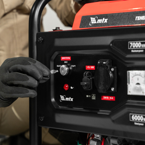Генератор бензиновый RS-9000E, 7 кВт, 230В, электростартер MTX по ценам производителя в Уфе с доставкой по всей России