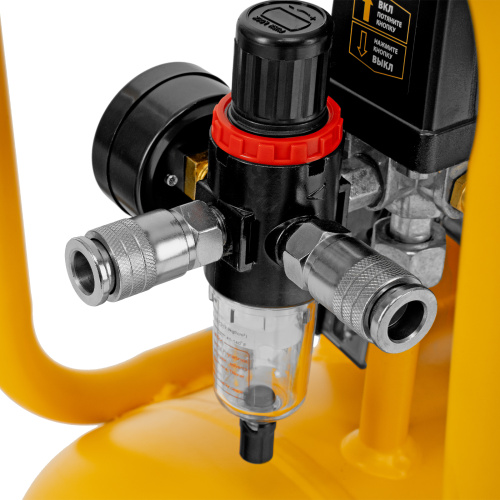 Компрессор безмасляный, малошумный DLS 2200/50, 2200 Вт, 2x1100, 50 л, 380 л/мин Denzel по ценам производителя в Уфе с доставкой по всей России