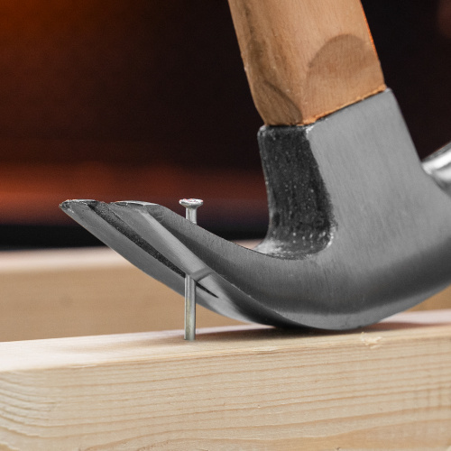 Молоток-гвоздодер, 450 г, боек 27 мм, деревянная рукоятка Sparta по ценам производителя в Уфе с доставкой по всей России