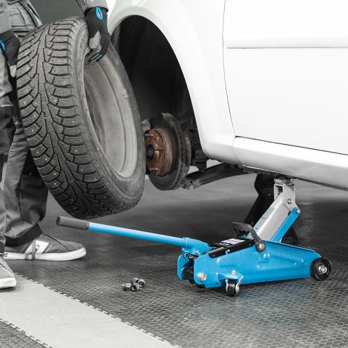 Домкрат гидравлический подкатной, 2 т, h подъема 140-340 мм, в кейсе Stels по ценам производителя в Уфе с доставкой по всей России