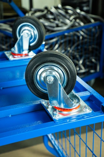 Тележка платформенная TOR ТП-3С (700х1200) с бортами из сетки и двумя ручками (колеса 160 мм) по ценам производителя в Уфе с доставкой по всей России