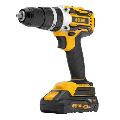 Дрель-шуруповерт аккумуляторная ударная бесщет CIDB-18-02, Li-Ion, 18 В Denzel по ценам производителя в Уфе с доставкой по всей России