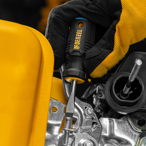 Отвертка SL6x38 мм, CrV, трехкомпонентная рукоятка Denzel по ценам производителя в Уфе с доставкой по всей России