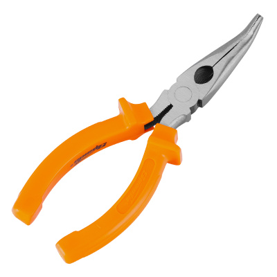 Длинногубцы изогнутые Classic, 160 мм, шлифованные, пластмассовые рукоятки Sparta по ценам производителя в Уфе с доставкой по всей России