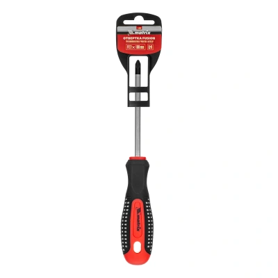 Отвертка Fusion, PZ2 x 100 мм, CrV, трехкомпонентная рукоятка "Anti slip" Matrix по ценам производителя в Уфе с доставкой по всей России