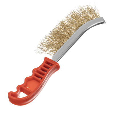 Щетка металлическая латунированная, пластиковая ручка Matrix по ценам производителя в Уфе с доставкой по всей России