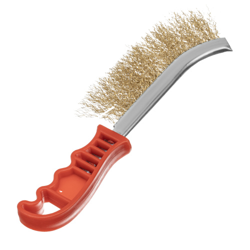 Щетка металлическая латунированная, пластиковая ручка Matrix по ценам производителя в Уфе с доставкой по всей России