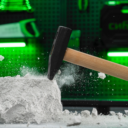 Молоток слесарный 800 г, квадратный боек, деревянная рукоятка Сибртех по ценам производителя в Уфе с доставкой по всей России