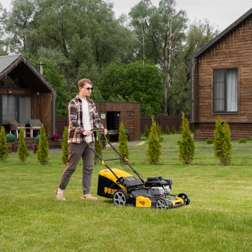 Газонокосилка бензиновая GLR-510SP-ZS, 171 см3, ширина 51 см, привод, травосборник 65 л Denzel по ценам производителя в Уфе с доставкой по всей России