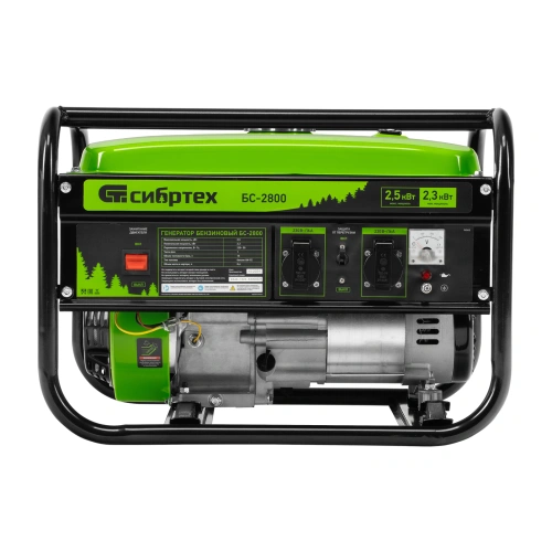 Генератор бензиновый БС-2800, 2.5 кВт, 230В, четырехтактный, 15 л, ручной стартер Сибртех по ценам производителя в Уфе с доставкой по всей России