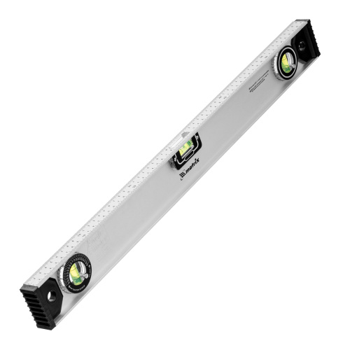 Уровень алюминиевый "Рельс", 600 мм, 3 глазка (1 поворотный) Matrix по ценам производителя в Уфе с доставкой по всей России