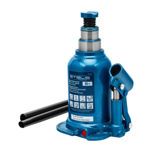 Домкрат гидравлический бутылочный телескопический, 8 т, подъем 180-410 мм Stels по ценам производителя в Уфе с доставкой по всей России