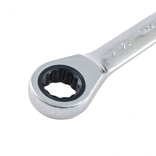 Ключ накидной трещоточный, 12 х 14мм, CrV, зеркальный хром Matrix по ценам производителя в Уфе с доставкой по всей России