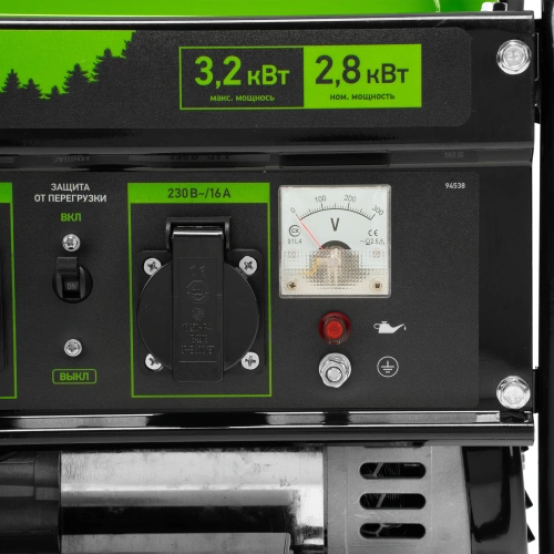 Генератор бензиновый БС-3500Э, 3.2 кВт, 230В, 4-х тактный, 15 л, электростартер Сибртех по ценам производителя в Уфе с доставкой по всей России