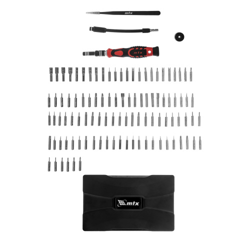 Набор для точных работ 107 в 1, универсальный, сталь CrV MTX по ценам производителя в Уфе с доставкой по всей России