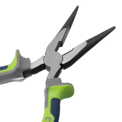 Длинногубцы прямые, 200 мм, трехкомпонентные рукоятки Сибртех по ценам производителя в Уфе с доставкой по всей России