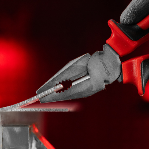 Плоскогубцы Nickel, 180 мм, никелированные, двухкомпонентные рукоятки Matrix по ценам производителя в Уфе с доставкой по всей России