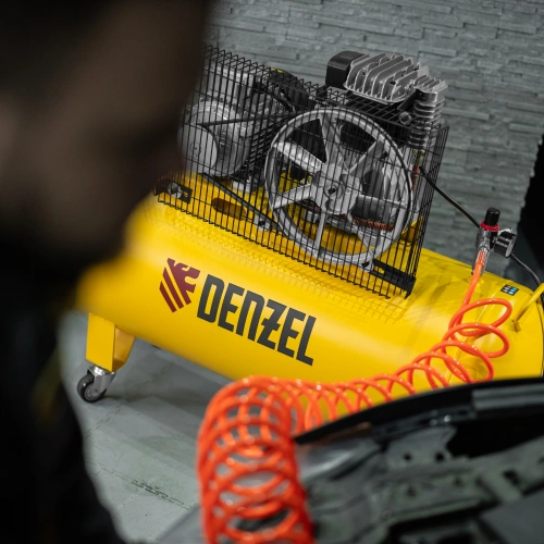 Компрессор воздушный BCI3000-T/200, ременный привод , 3.0 кВт, 200 литров, 530 л/мин Denzel по ценам производителя в Уфе с доставкой по всей России