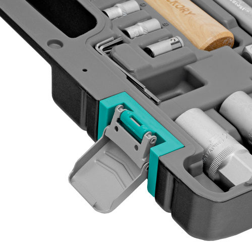 Набор инструментов, 1/2", Cr-V, S2, усиленный кейс, 58 предметов Stels по ценам производителя в Уфе с доставкой по всей России