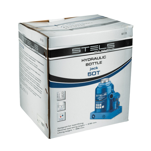 Домкрат гидравлический бутылочный, 50 т, H подъема 236-356 мм Stels по ценам производителя в Уфе с доставкой по всей России