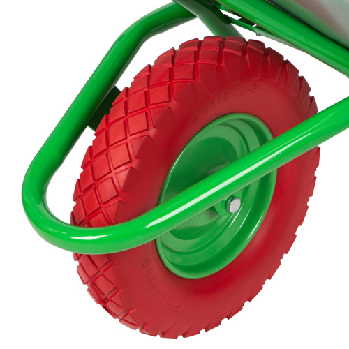 Тачка садово-строительная с PU колесом, грузоподъемность 180 кг, объем 90 л Сибртех по ценам производителя в Уфе с доставкой по всей России