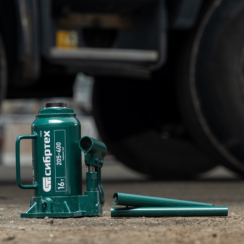 Домкрат гидравлический бутылочный, 16 т, 205-400 мм Сибртех по ценам производителя в Уфе с доставкой по всей России