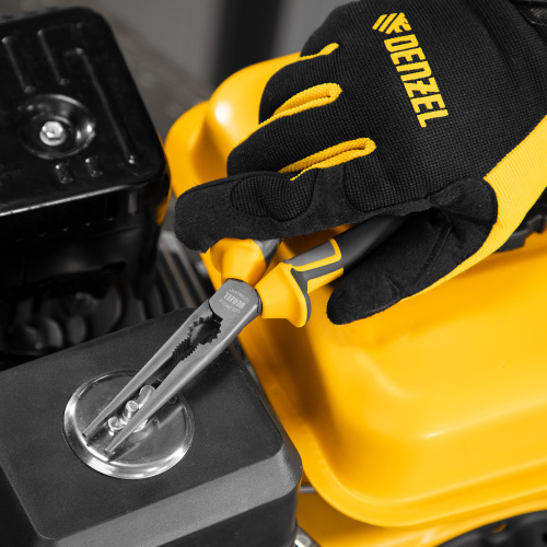 Длинногубцы прямые 205 мм, трехкомпонентные рукоятки Denzel по ценам производителя в Уфе с доставкой по всей России