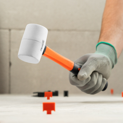 Киянка резиновая, 225 г, белая резина, фибергласовая рукоятка Sparta по ценам производителя в Уфе с доставкой по всей России