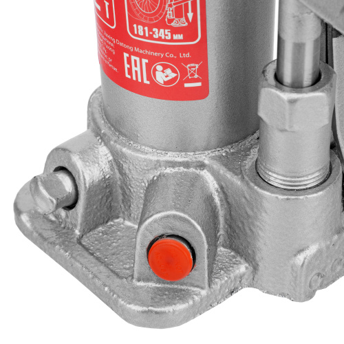 Домкрат гидравлический бутылочный, 2 т, высота подъема 181-345 мм Matrix по ценам производителя в Уфе с доставкой по всей России