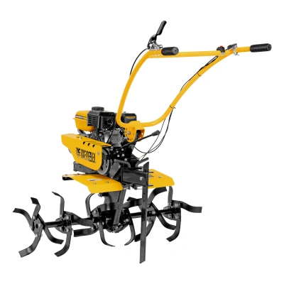 Мотоблок DPT-270SB, 7 л.с., ремен.сцеп, фрез 3х4, ШОМ, без колес, передачи 2В/1Н Denzel по ценам производителя в Уфе с доставкой по всей России