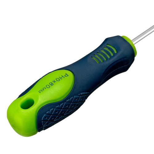 Отвертка, PH0 х 80 мм, CrV, двухкомпонентная рукоятка Сибртех по ценам производителя в Уфе с доставкой по всей России