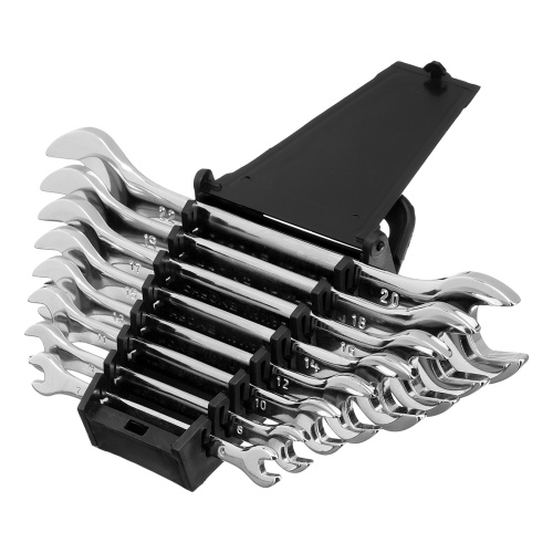 Набор ключей рожковых 8 шт, 6-22мм, CrV, Elliptical, зеркальное хромирование Matrix по ценам производителя в Уфе с доставкой по всей России