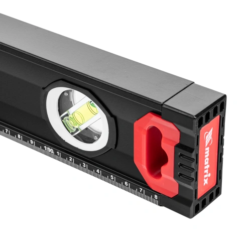 Уровень алюминиевый, усиленный, фрезерованный, 3 глазка, двухкомпонентные рукоятки, 2000 мм Matrix по ценам производителя в Уфе с доставкой по всей России