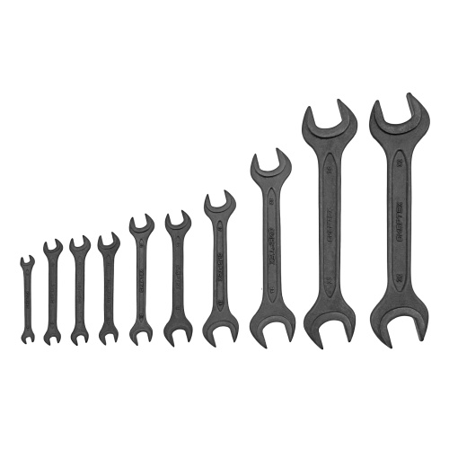 Набор ключей рожковых, 6 - 32 мм, 10 шт., CrV, фосфатированные Сибртех по ценам производителя в Уфе с доставкой по всей России