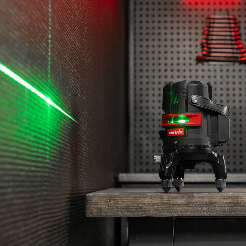 Лазерный уровень ML 06 Green, 30 м, 520 нм, аккумулятор Li 2800 мАч, резьба 5/8" Matrix по ценам производителя в Уфе с доставкой по всей России