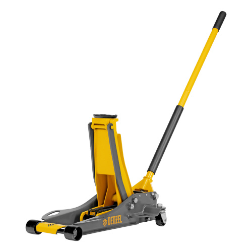 Домкрат гидравлический подкатной, 3 т, 75-500 мм, быстрый подъем, низкий подхват, проф. Denzel по ценам производителя в Уфе с доставкой по всей России