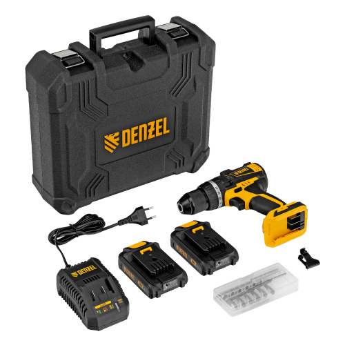Дрель-шуруповерт аккумуляторная ударная бесщет CIDB-IB-18-02, Li-Ion, 18 В, 2 акк. Denzel по ценам производителя в Уфе с доставкой по всей России