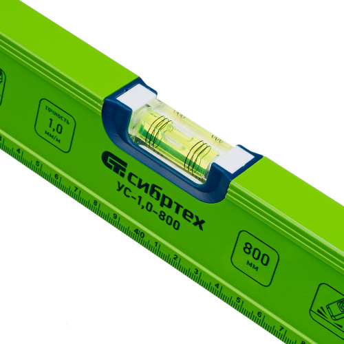 Уровень алюминиевый УС-1, 0-800, фрезерованный, 3 глазка, рукоятки, 800 мм Сибртех по ценам производителя в Уфе с доставкой по всей России