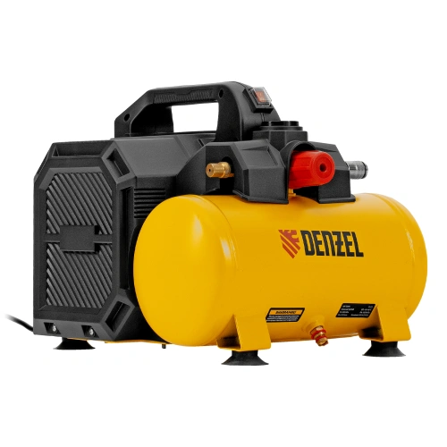 Компрессор  DLS750/6 безмасляный малошумный 750 Вт, 140 л/мин,ресивер 6 л Denzel по ценам производителя в Уфе с доставкой по всей России