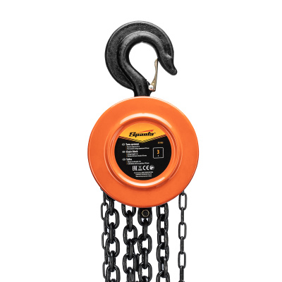 Таль цепная, 3 т, H подъема 3 м, расстояние между крюками 470 мм Sparta по ценам производителя в Уфе с доставкой по всей России