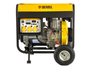 Генератор дизельный DD6300Е, 5.0 кВт, 220 В/50 Гц, 15 л, электростартер Denzel по ценам производителя в Уфе с доставкой по всей России