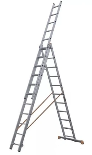 Лестница 3-х секционная алюминиевая 3*11 по ценам производителя в Уфе с доставкой по всей России