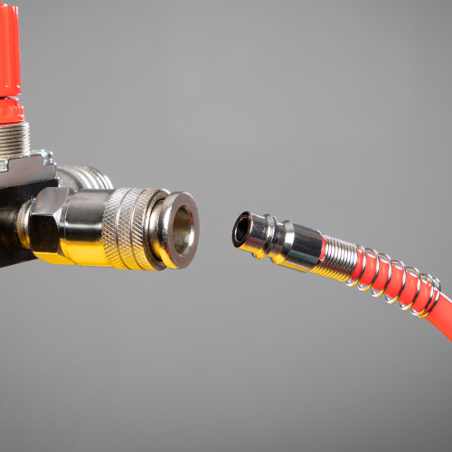 Шланг спиральный воздушный, 15 м, с быстросъемными соединениями Matrix по ценам производителя в Уфе с доставкой по всей России