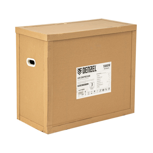Компрессор воздушный прям. привод DCV1800/50, 1,8 кВт, 50 литров, 320 л/мин Denzel по ценам производителя в Уфе с доставкой по всей России