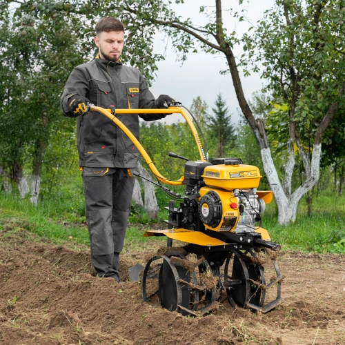 Мотоблок DPT-370S, 7 л.с., ремен.сцеп, фрез 3х4, ШОМ, передачи 3В/1Н Denzel по ценам производителя в Уфе с доставкой по всей России